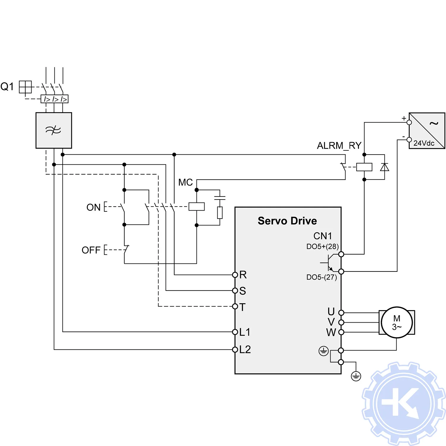 Схема подключения сервопривода Schneider LXM28A Схема подключения сервопривода Schneider LXM28A