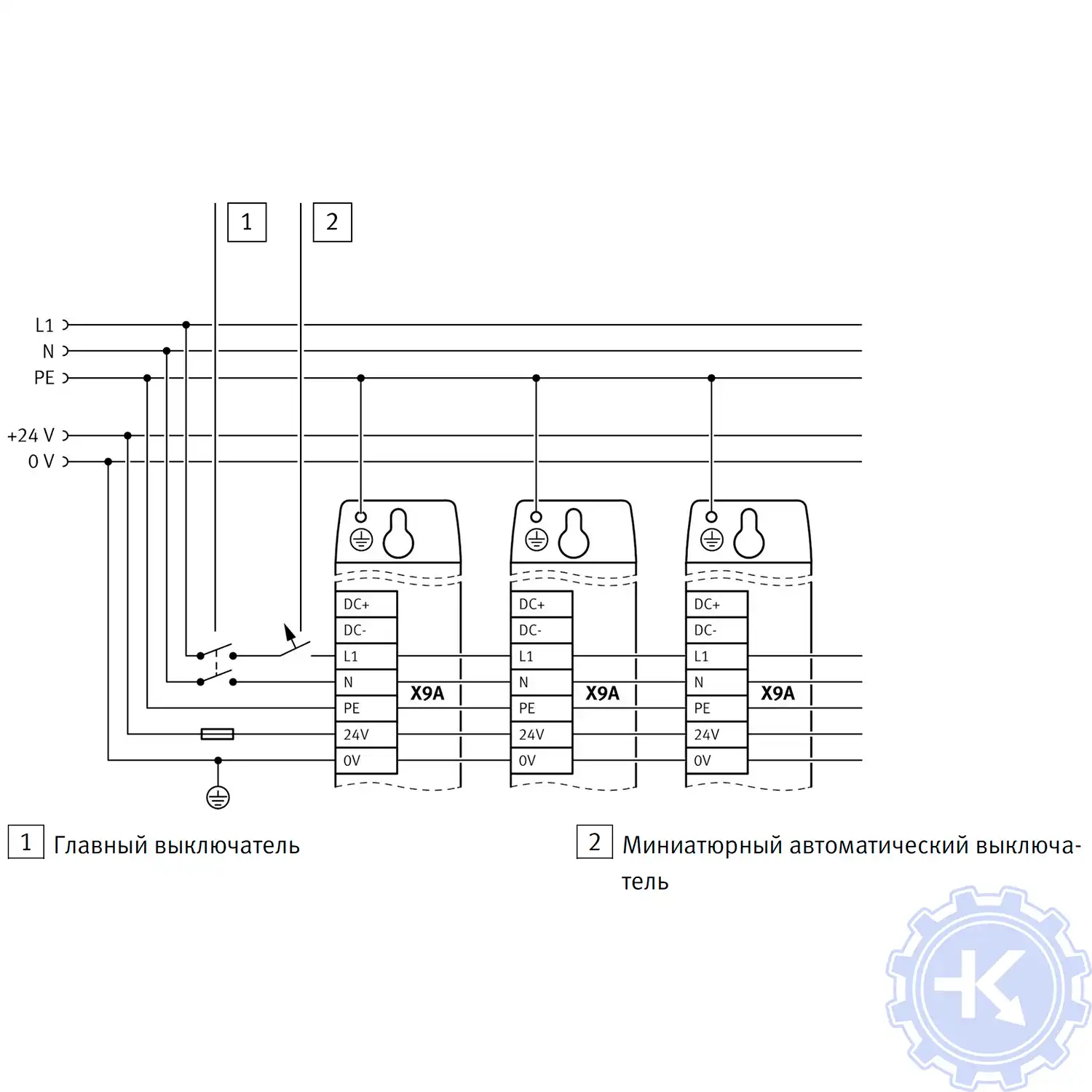 Перекрестная схема без подключения промежуточного контура. Перекрестная схема без подключения промежуточного контура.