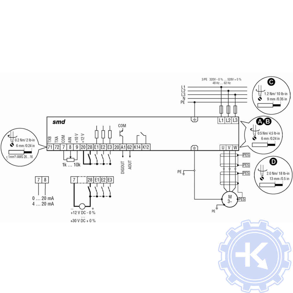 Lenze smd схема подключения