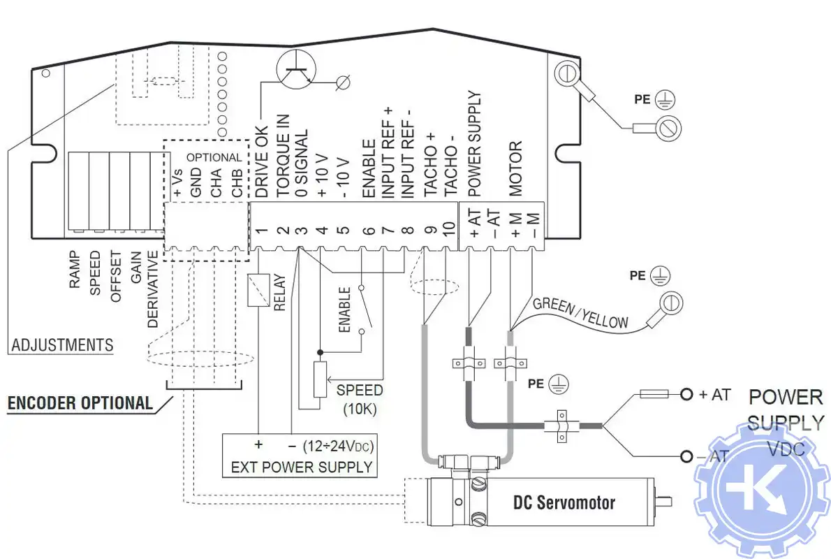 Схема подключения сервопривода AXOR Microspeed Схема подключения сервопривода AXOR Microspeed
